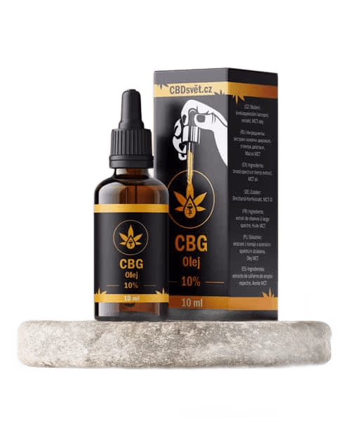CBG olej – 10% - přírodní konopný produkt