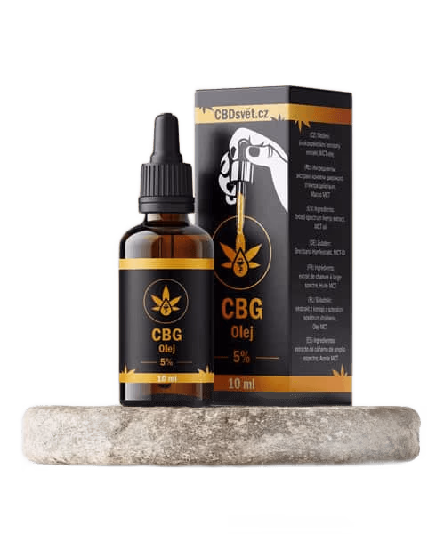 CBG olej – 5% pro podporu zdraví