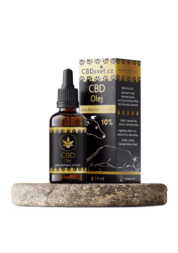 CBD olej 10% pro zvířata