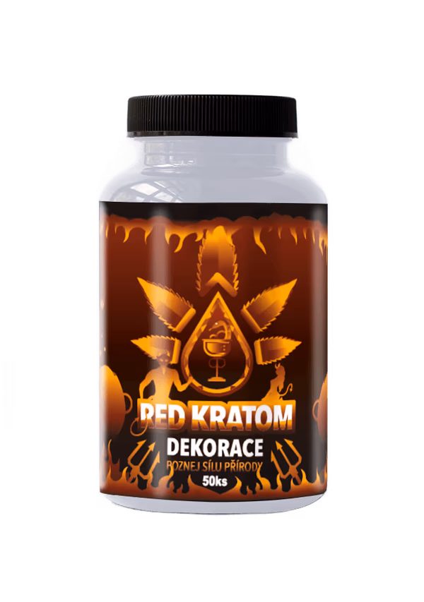 RED KRATOM KAPSLE DEKORACE - balení
