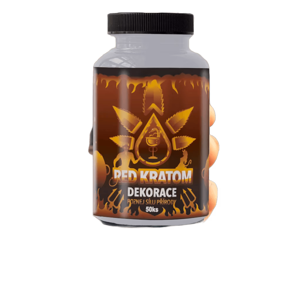 Kapsle RED KRATOM v přírodním prostředí