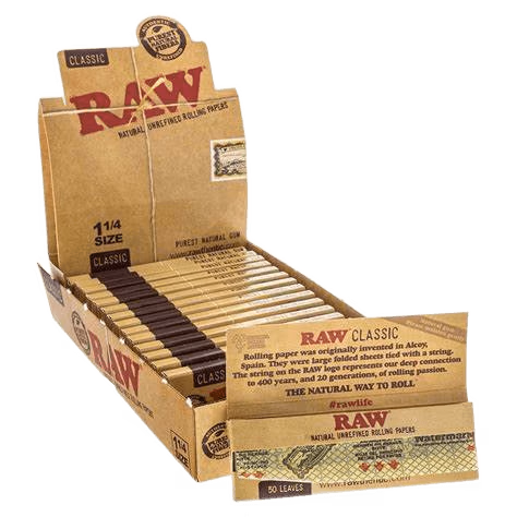 Nebělené papírky Raw Classic bez filtru