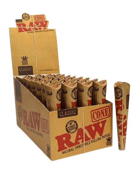 Detail dutinek RAW CONES KING SIZE