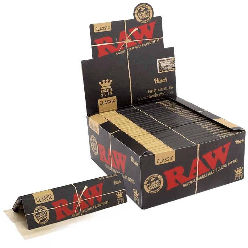 Papírky King Size RAW Black