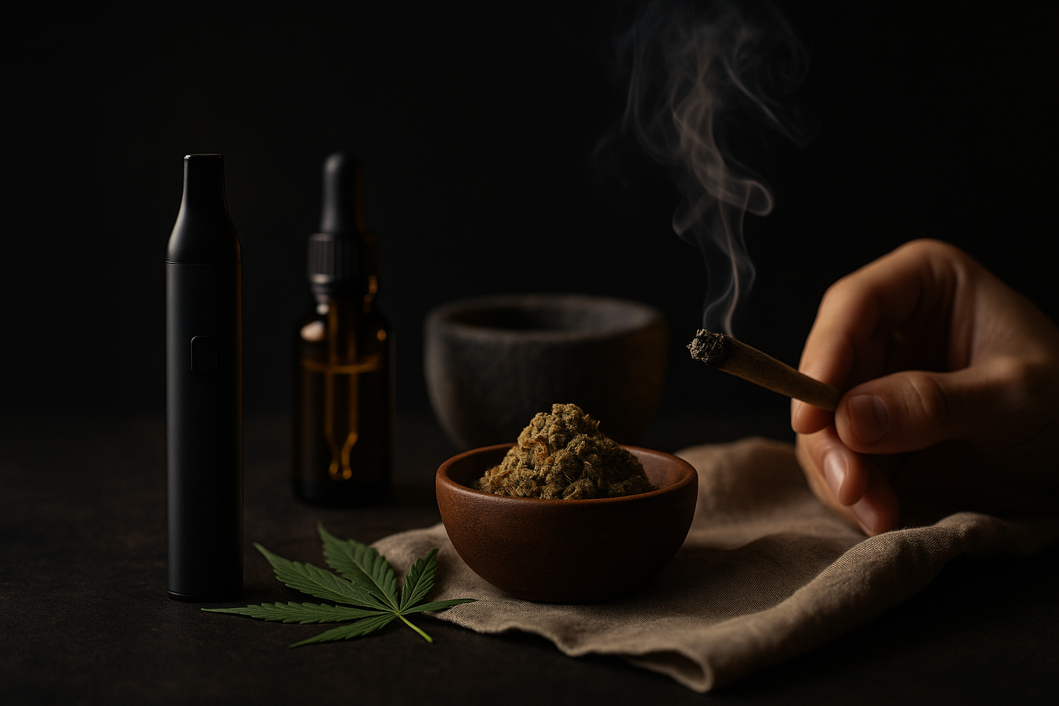 Vaporizace vs kouření konopí – zdravotní rozdíly a rizika – ilustrační foto