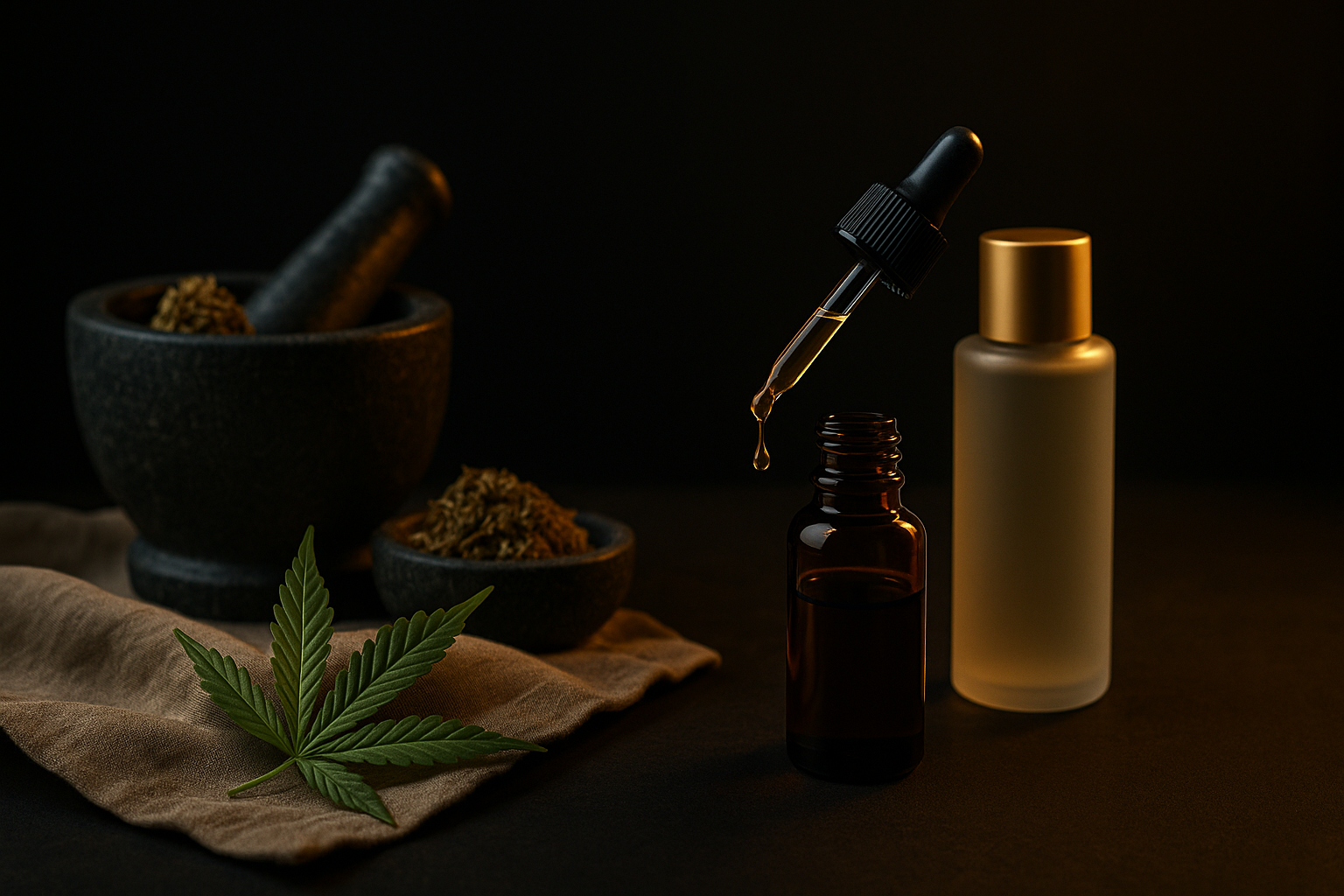Konopná kosmetika – rozdíl mezi konopným olejem a CBD extraktem – ilustrační foto