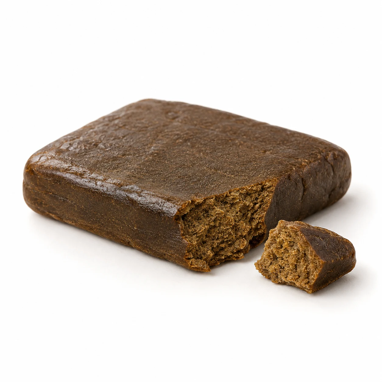 CBD hash v podobě kousků lisované konopné pryskyřice