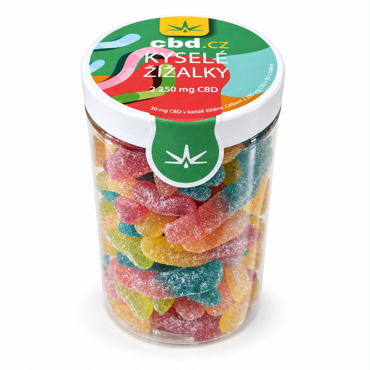 Kyselé žížalky s CBD – balení 400 g
