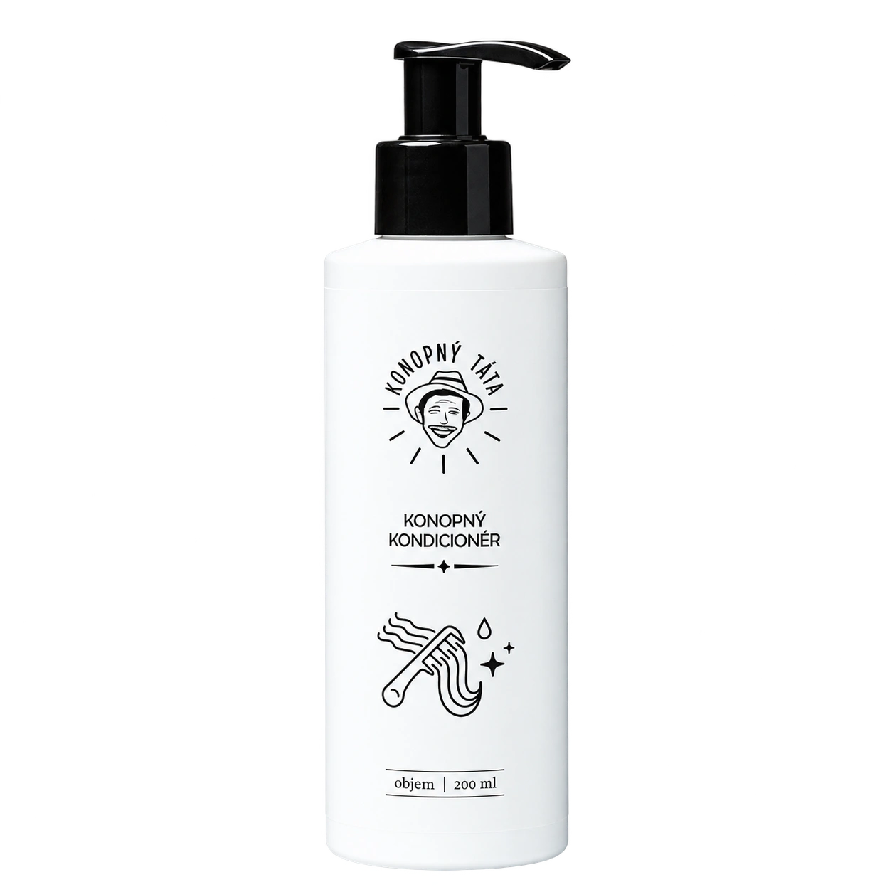 Konopný táta – Konopný kondicionér 200 ml – produktové balení